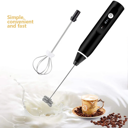 2-in-1 Rechargeable Coffee Beater & Milk Frother - [IMPORTED]